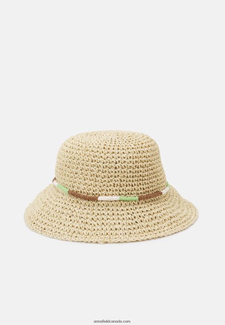 Anna Field Women Hat Tan/Green H42J4Z2722