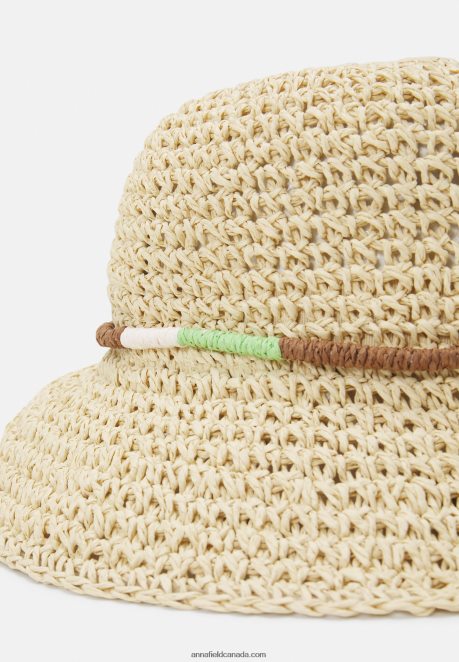 Anna Field Women Hat Tan/Green H42J4Z2722
