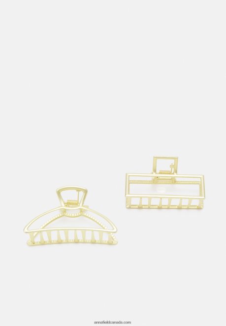 Anna Field Women 2 Pack Hair Styling Accessory Gold-Coloured H42J4Z2668