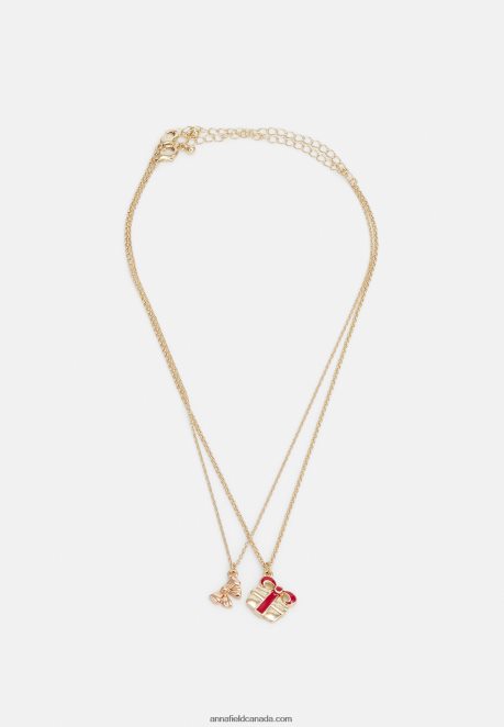 Anna Field Women 4 Pack Necklace Gold-Coloured H42J4Z2658