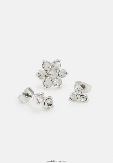 Anna Field Women 5 Pack Earrings Silver-Coloured H42J4Z2662