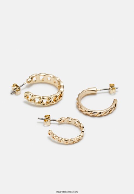 Anna Field Women 6 Pack Earrings Gold-Coloured H42J4Z2661