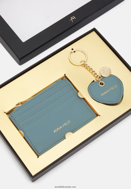 Anna Field Women Set Business Card Holder Blue H42J4Z2664
