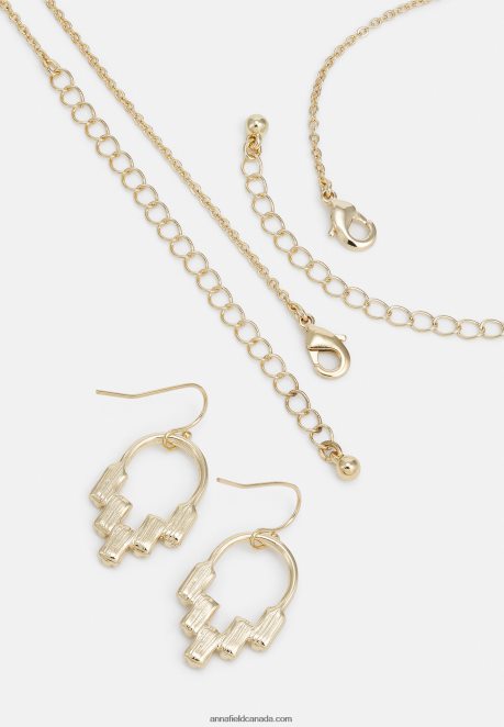 Anna Field Women Set Earrings Gold-Coloured H42J4Z2653