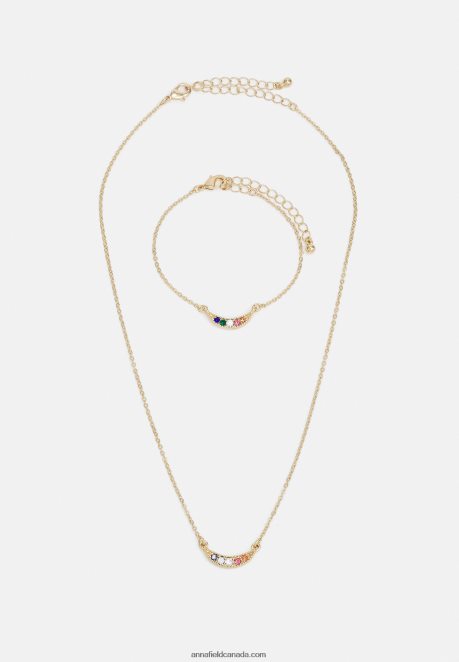 Anna Field Women Set Necklace Gold-Coloured H42J4Z2654