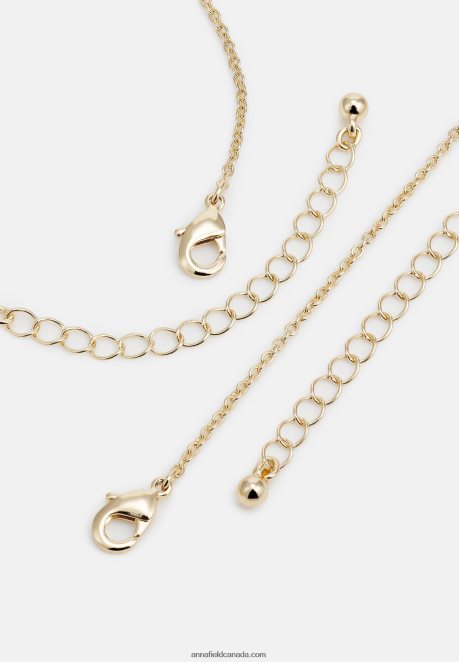 Anna Field Women Set Necklace Gold-Coloured H42J4Z2657