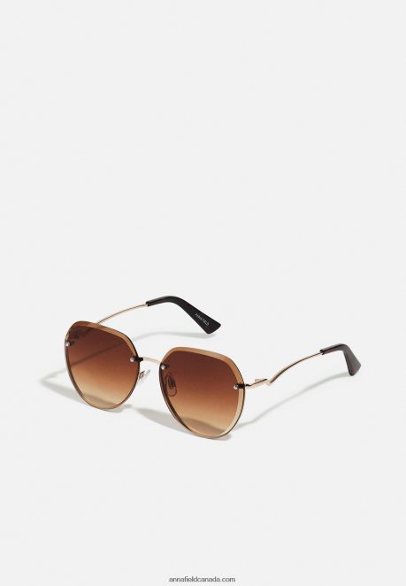 Anna Field Women Sunglasses Gold-Coloured H42J4Z2703
