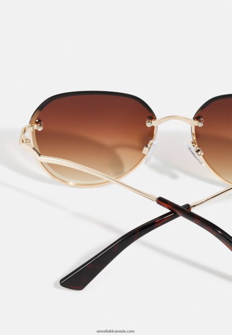 Anna Field Women Sunglasses Gold-Coloured H42J4Z2703