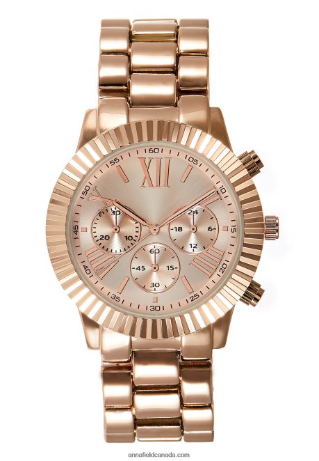 Anna Field Women Chronograph Watch Rose Gold-Coloured H42J4Z2792