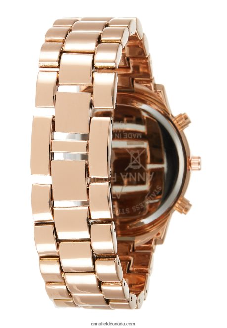 Anna Field Women Chronograph Watch Rose Gold-Coloured H42J4Z2792