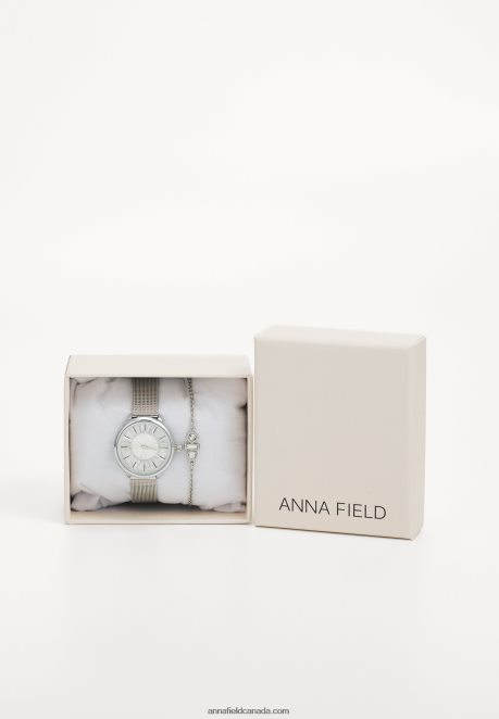Anna Field Women Set Watch Silver H42J4Z2785