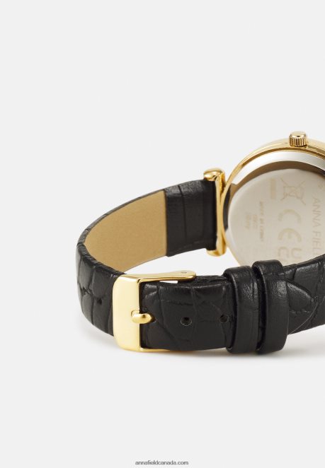 Anna Field Women Watch Black/Gold-Coloured H42J4Z2782