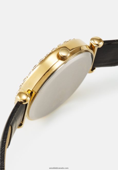 Anna Field Women Watch Black/Gold-Coloured H42J4Z2782
