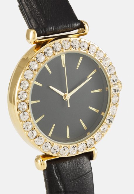 Anna Field Women Watch Black/Gold-Coloured H42J4Z2782