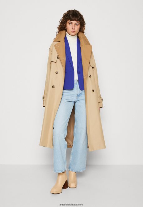 Anna Field Women Blazer Blue H42J4Z717