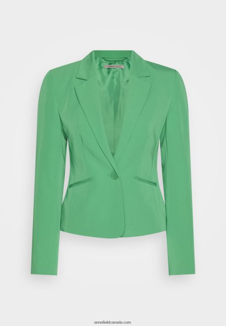 Anna Field Women Blazer Green H42J4Z716