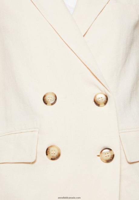 Anna Field Women Short Coat Beige H42J4Z711