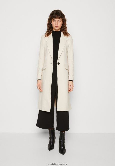 Anna Field Women Classic Coat Beige H42J4Z911