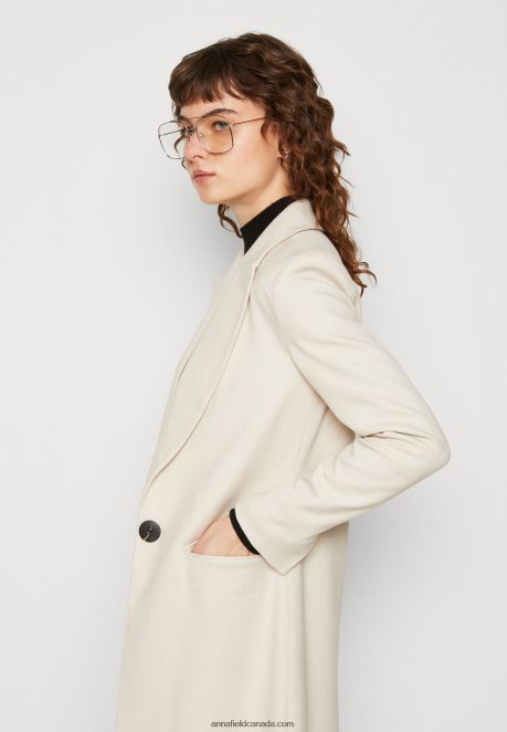 Anna Field Women Classic Coat Beige H42J4Z911