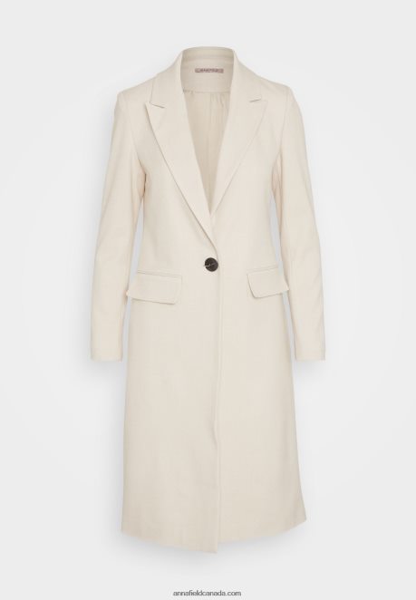 Anna Field Women Classic Coat Beige H42J4Z911