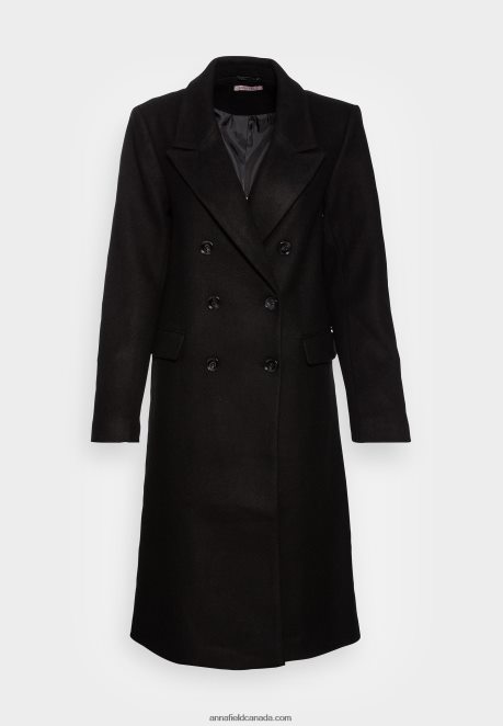 Anna Field Women Classic Coat Black H42J4Z913