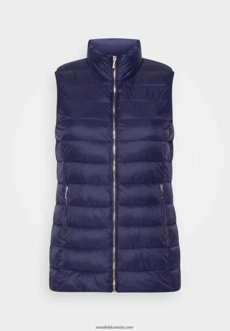 Anna Field Women Waistcoat Blue H42J4Z730