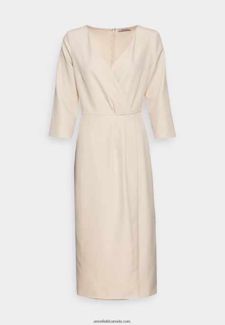 Anna Field Women Cocktail Dress Party Dress Beige H42J4Z37