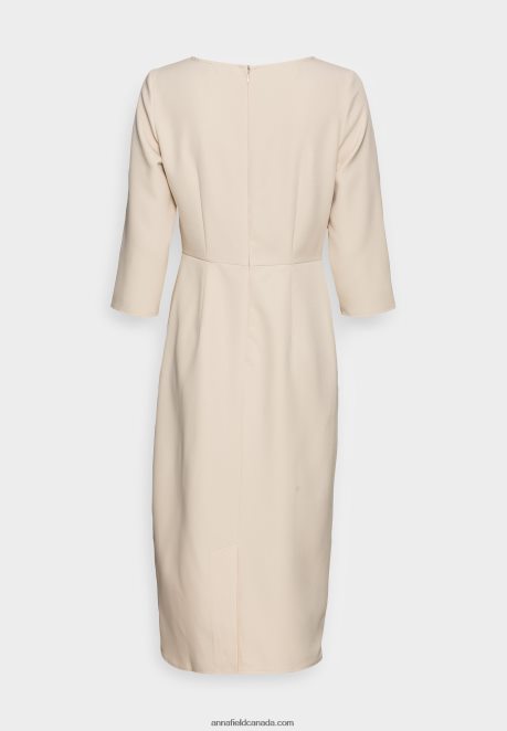 Anna Field Women Cocktail Dress Party Dress Beige H42J4Z37