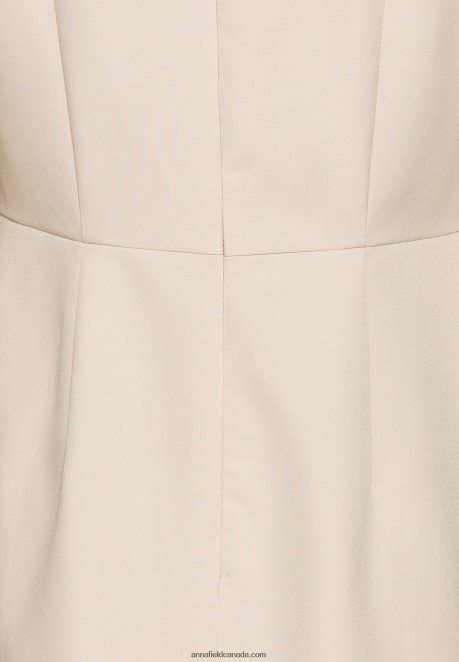 Anna Field Women Cocktail Dress Party Dress Beige H42J4Z37