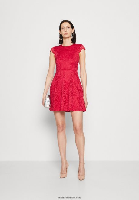 Anna Field Women Cocktail Dress Party Dress Berry H42J4Z61