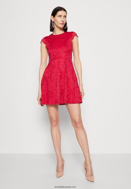 Anna Field Women Cocktail Dress Party Dress Berry H42J4Z61