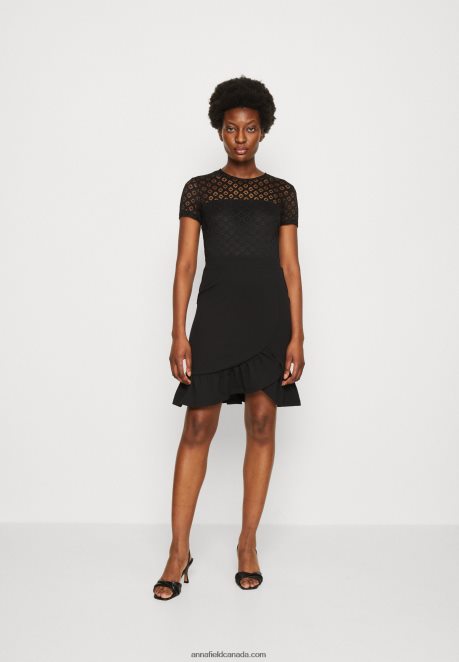 Anna Field Women Cocktail Dress Party Dress Black H42J4Z60