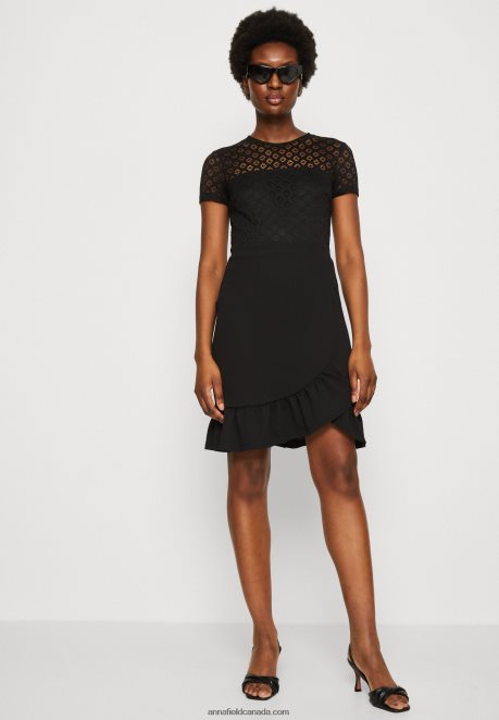 Anna Field Women Cocktail Dress Party Dress Black H42J4Z60