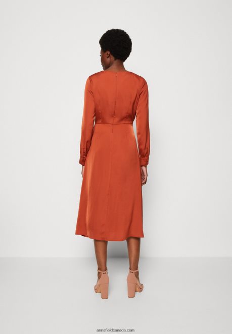 Anna Field Women Cocktail Dress Party Dress Brown H42J4Z54