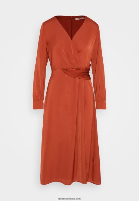 Anna Field Women Cocktail Dress Party Dress Brown H42J4Z54