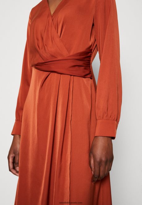 Anna Field Women Cocktail Dress Party Dress Brown H42J4Z54