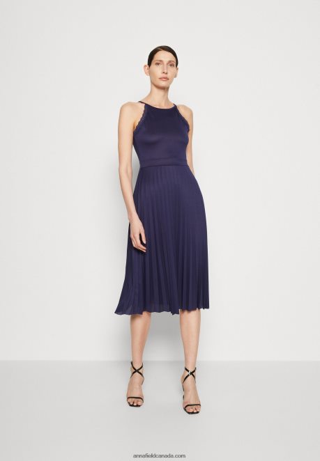 Anna Field Women Cocktail Dress Party Dress Dark Blue H42J4Z45