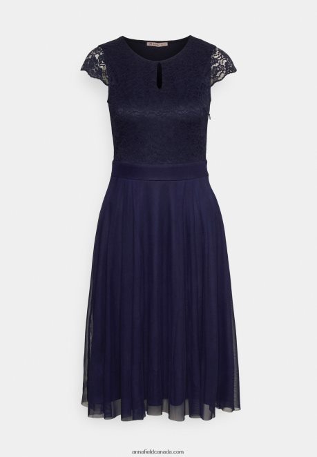 Anna Field Women Cocktail Dress Party Dress Dark Blue H42J4Z69