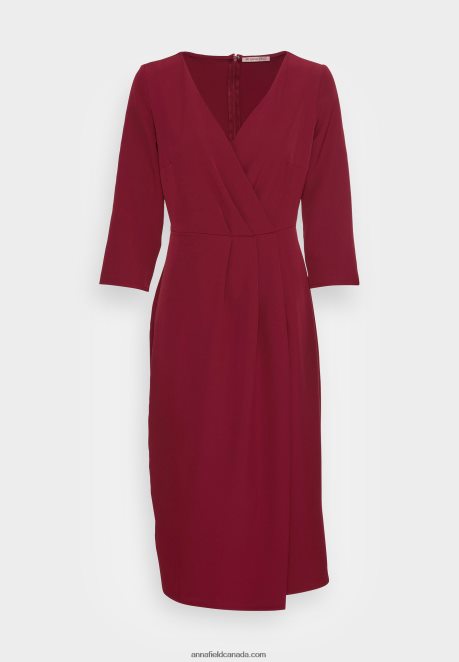 Anna Field Women Cocktail Dress Party Dress Dark Red H42J4Z33