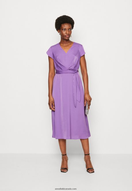 Anna Field Women Cocktail Dress Party Dress Purple H42J4Z49