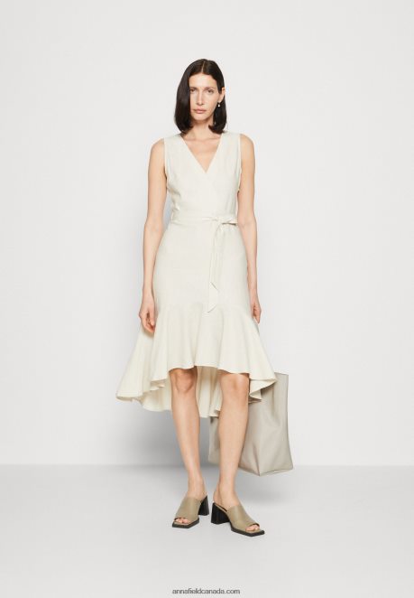 Anna Field Women Day Dress Beige H42J4Z16