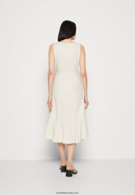 Anna Field Women Day Dress Beige H42J4Z16