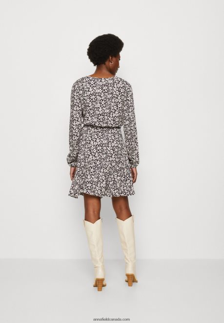 Anna Field Women Day Dress Black/White H42J4Z25