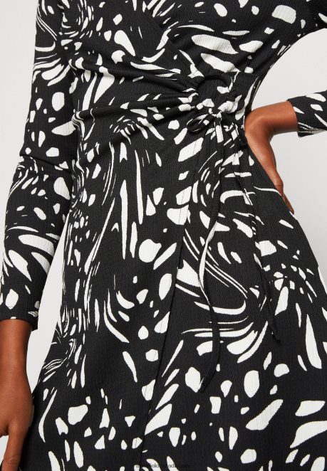 Anna Field Women Day Dress Black/White H42J4Z29