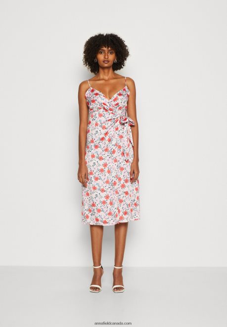 Anna Field Women Day Dress Pink/Red H42J4Z14