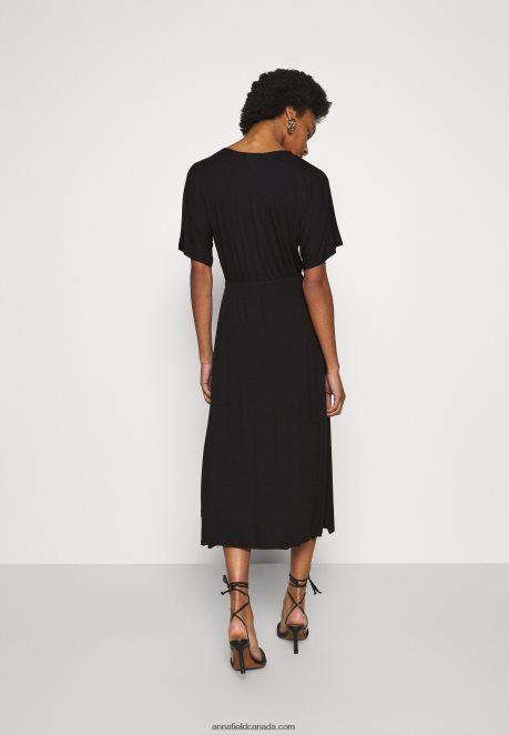 Anna Field Women Jersey Dress Black H42J4Z101