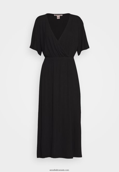 Anna Field Women Jersey Dress Black H42J4Z101