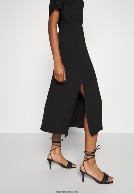 Anna Field Women Jersey Dress Black H42J4Z101