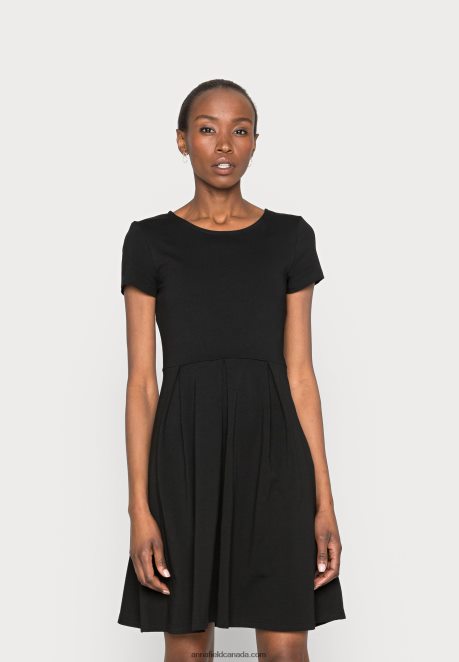 Anna Field Women Jersey Dress Black H42J4Z103