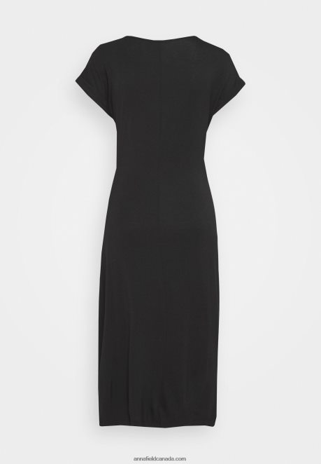 Anna Field Women Jersey Dress Black H42J4Z107